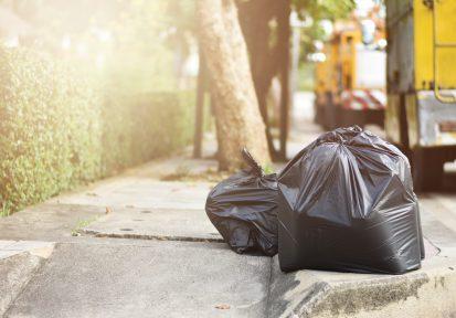 Curbside garbage bags