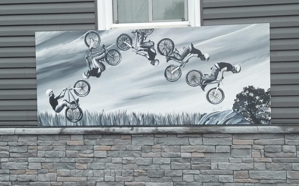 Local Mural: Cyclist
