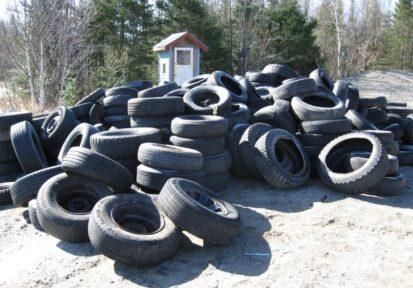 Tire collection at landfill