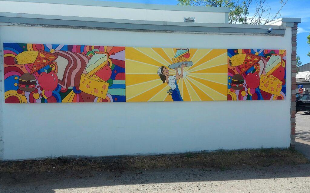 Local mural: kaleidoscope of colours