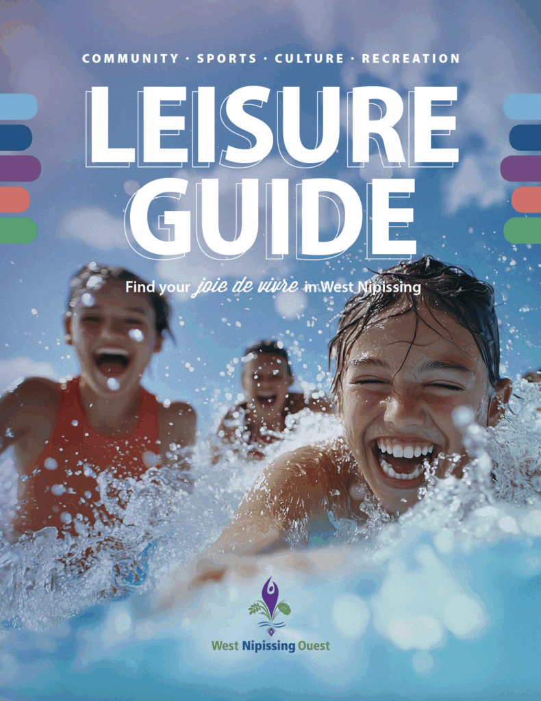 Leisure Guide cover image. Kids playing the water. 