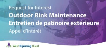 Outdoor Rink Maintenance Request for Interest